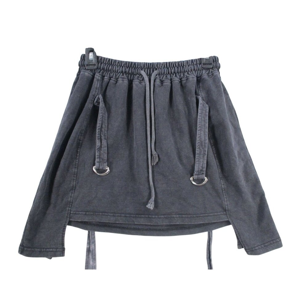 PrettyLittleThing Black Utility Mini Skirt With D-Ring Details & Drawstring Wais